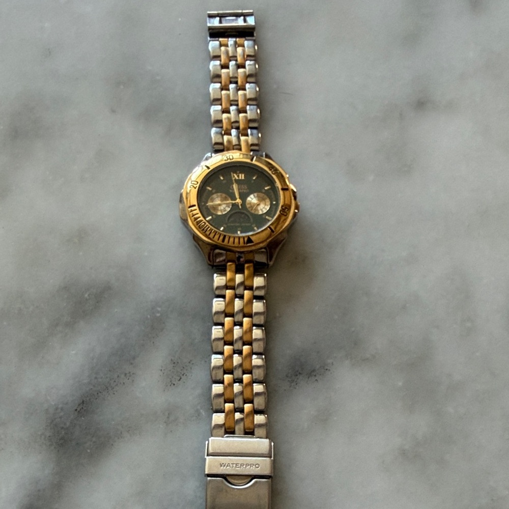 Gold and Silver Two-Tone Watch Guess Watch